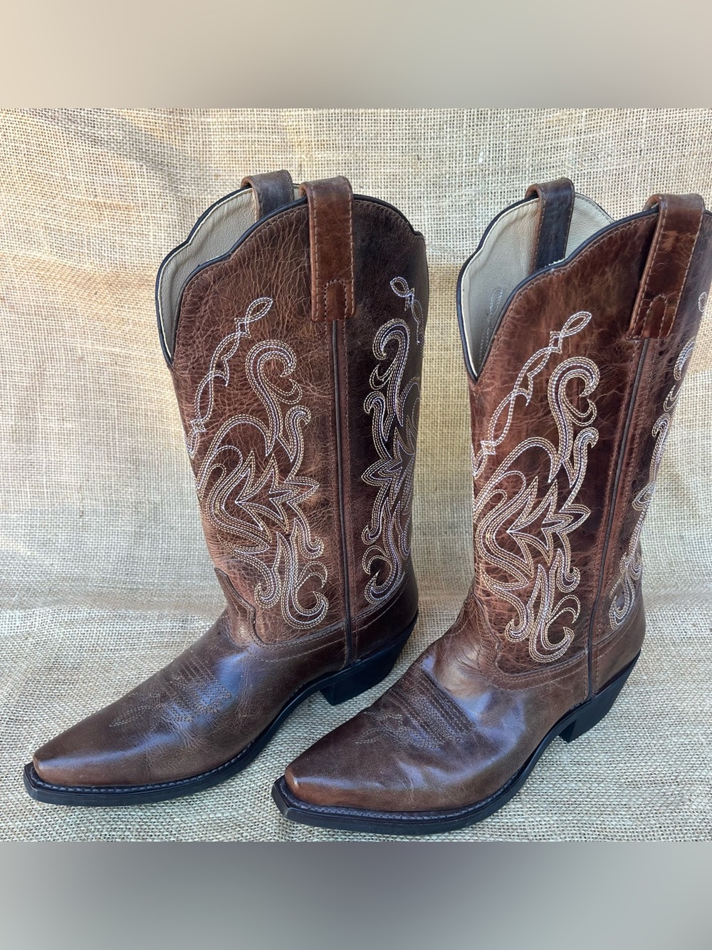 Smoky Mountain Brown Western Boots Madison 6472 Cowgirl Women's Size 6.5 D Wide